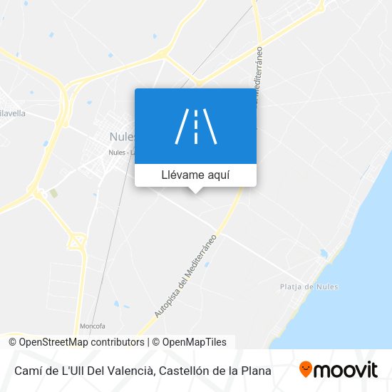 Mapa Camí de L'Ull Del Valencià