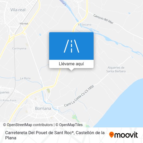 Mapa Carretereta Del Pouet de Sant Roc*