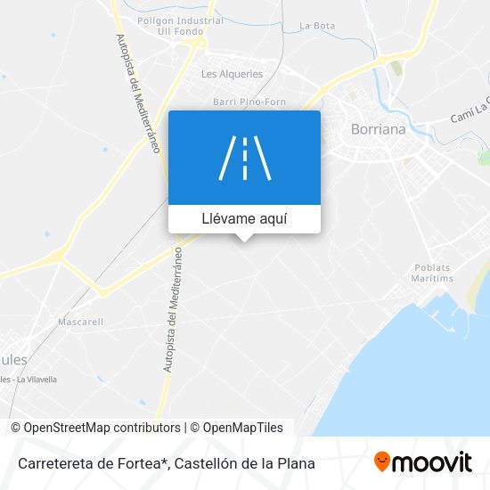 Mapa Carretereta de Fortea*