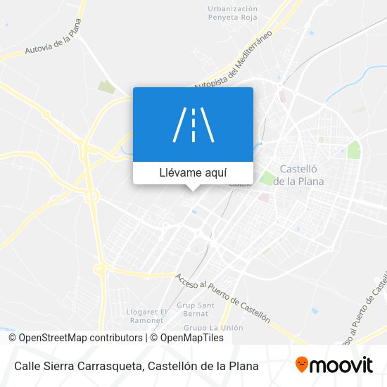 Mapa Calle Sierra Carrasqueta