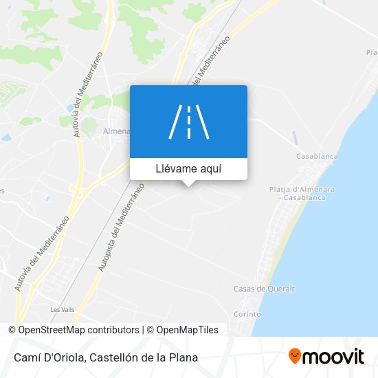 Mapa Camí D'Oriola