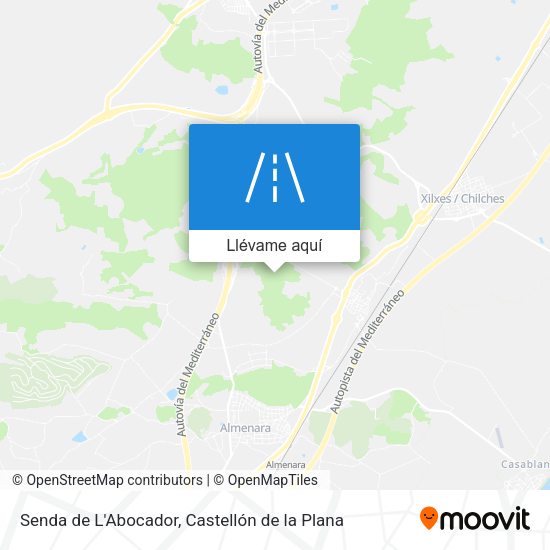 Mapa Senda de L'Abocador