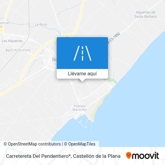 Mapa Carretereta Del Pendentiero*