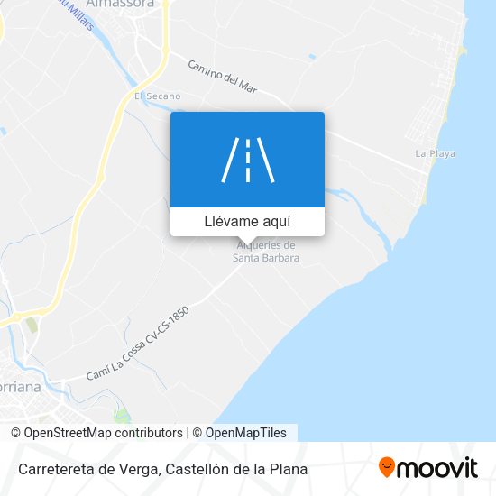 Mapa Carretereta de Verga