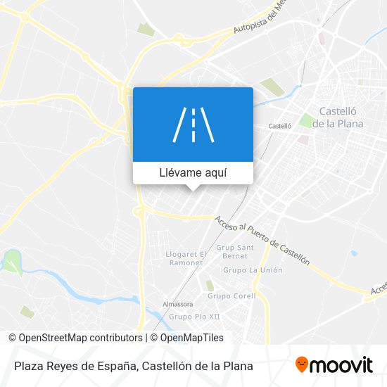 Mapa Plaza Reyes de España