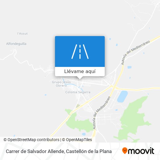 Mapa Carrer de Salvador Allende