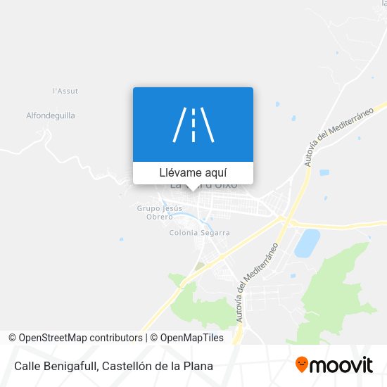 Mapa Calle Benigafull