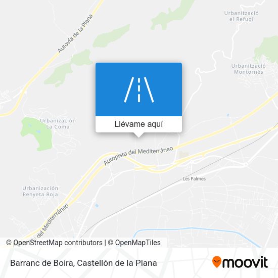 Mapa Barranc de Boira