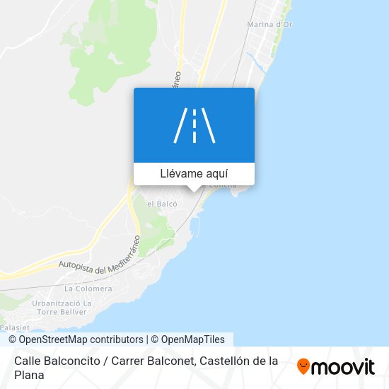 Mapa Calle Balconcito / Carrer Balconet