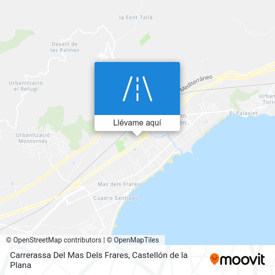 Mapa Carrerassa Del Mas Dels Frares