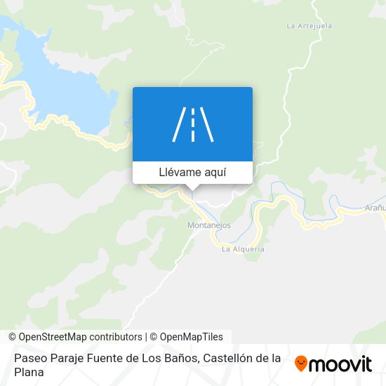 Mapa Paseo Paraje Fuente de Los Baños