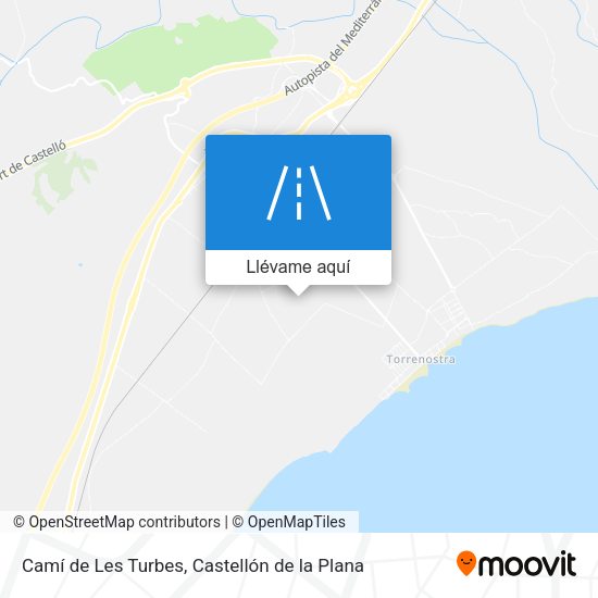 Mapa Camí de Les Turbes