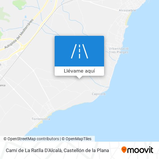 Mapa Camí de La Ratlla D'Alcalà