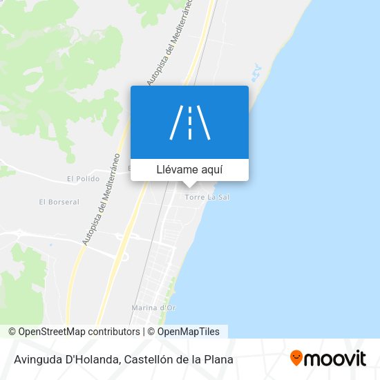 Mapa Avinguda D'Holanda
