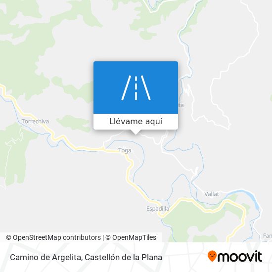 Mapa Camino de Argelita