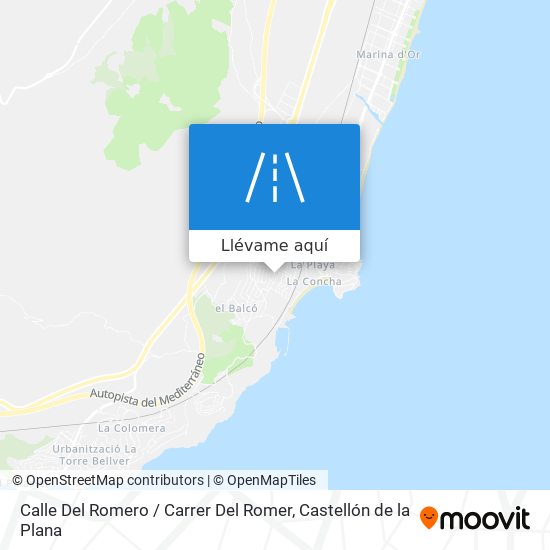 Mapa Calle Del Romero / Carrer Del Romer