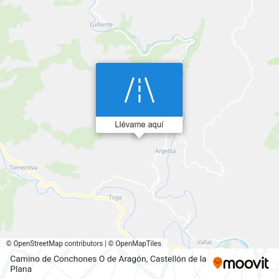 Mapa Camino de Conchones O de Aragón