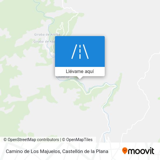 Mapa Camino de Los Majuelos