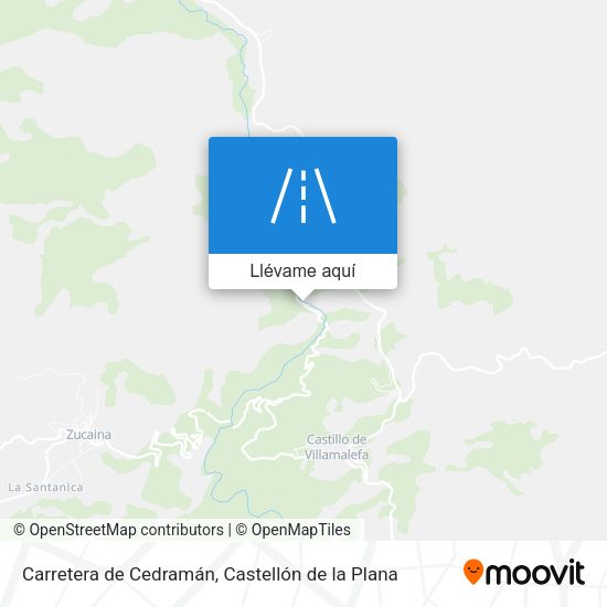 Mapa Carretera de Cedramán