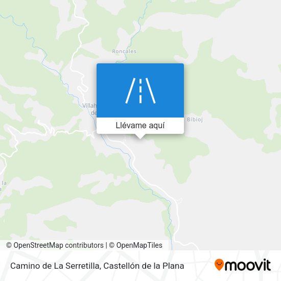 Mapa Camino de La Serretilla