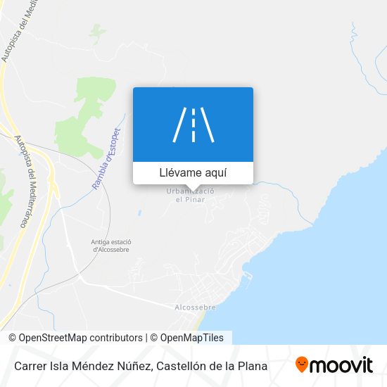 Mapa Carrer Isla Méndez Núñez