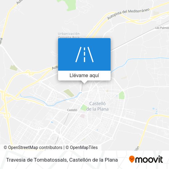 Mapa Travesia de Tombatossals