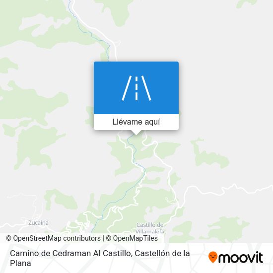 Mapa Camino de Cedraman Al Castillo