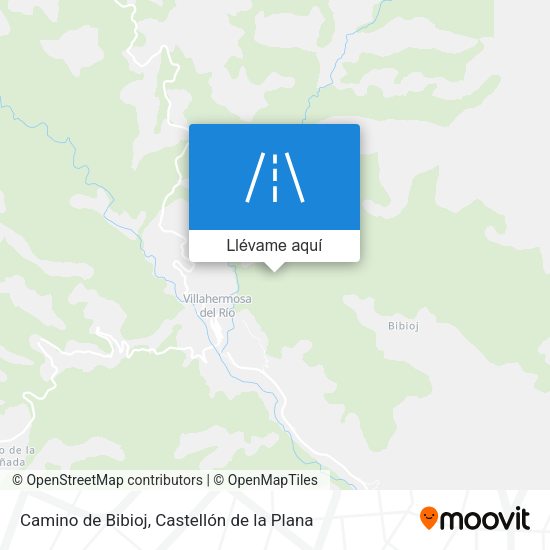 Mapa Camino de Bibioj