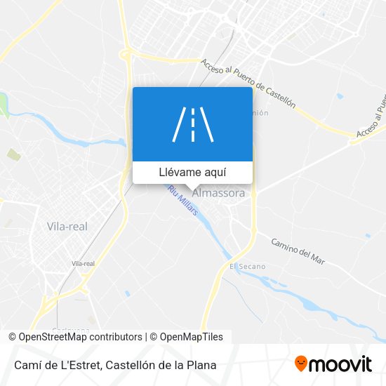 Mapa Camí de L'Estret