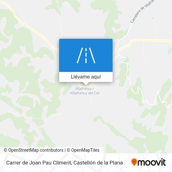 Mapa Carrer de Joan Pau Climent