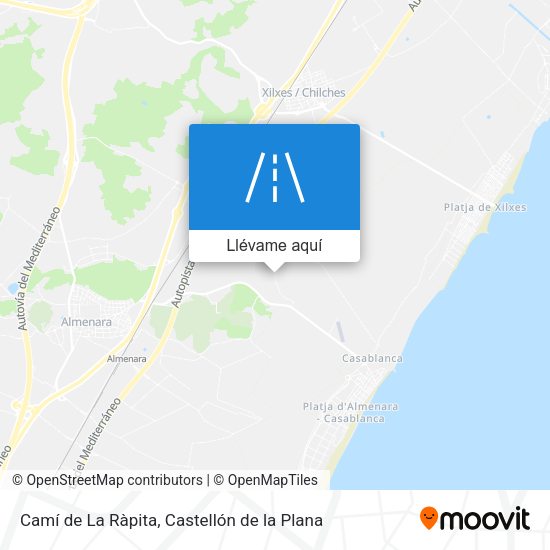 Mapa Camí de La Ràpita