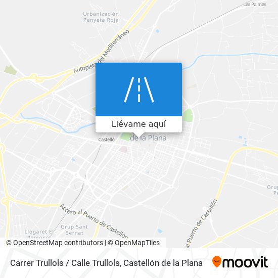 Mapa Carrer Trullols / Calle Trullols