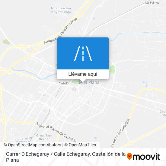 Mapa Carrer D'Echegaray / Calle Echegaray