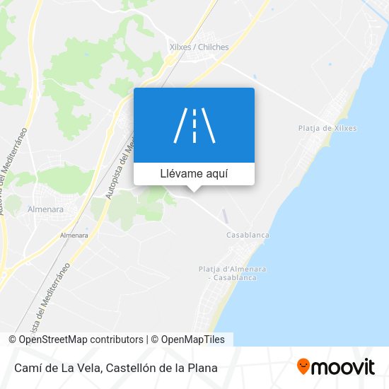 Mapa Camí de La Vela