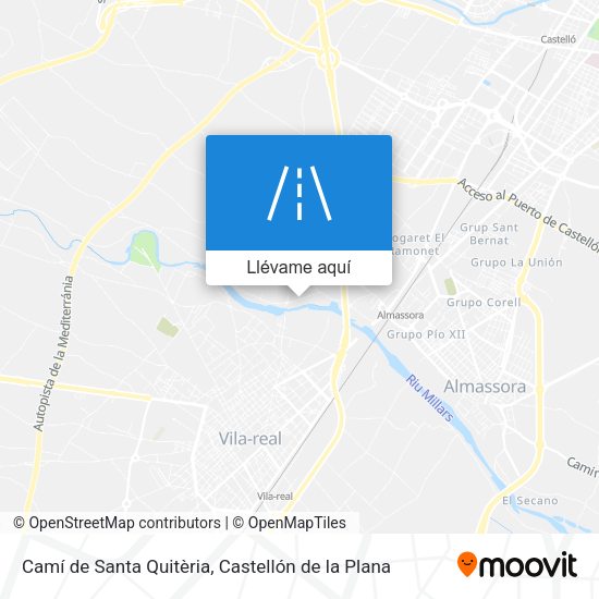 Mapa Camí de Santa Quitèria
