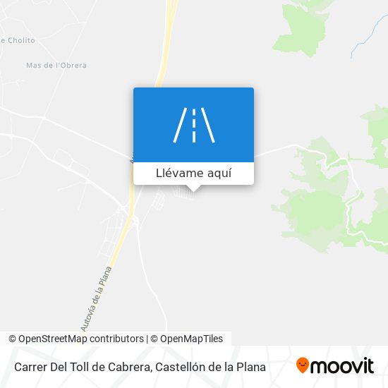 Mapa Carrer Del Toll de Cabrera