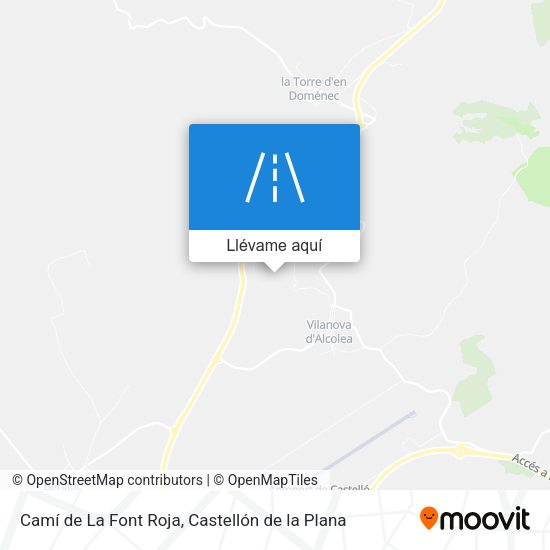 Mapa Camí de La Font Roja