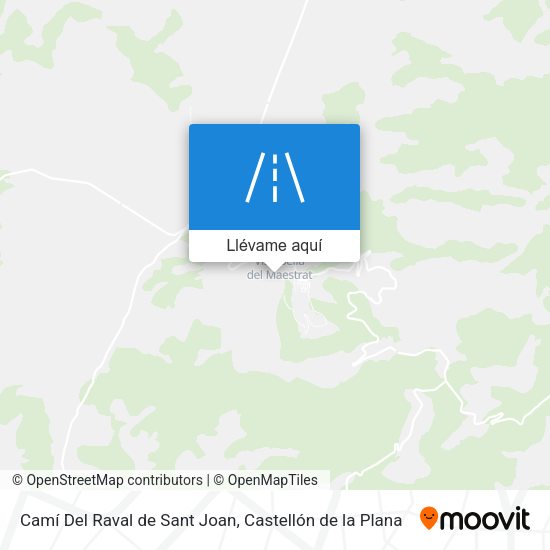 Mapa Camí Del Raval de Sant Joan