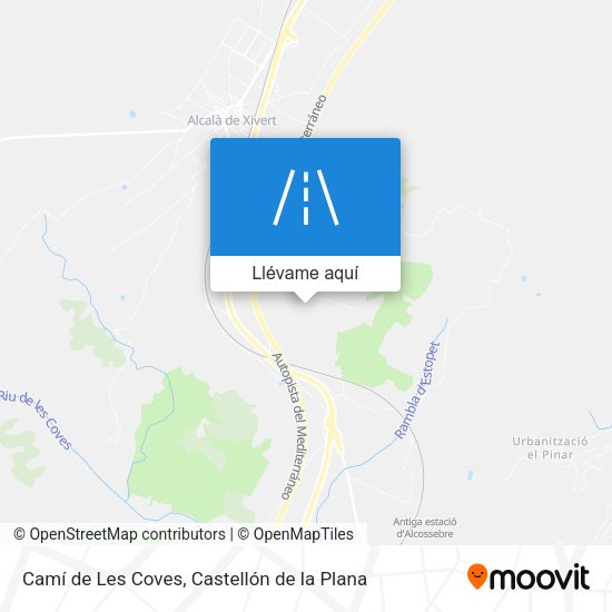 Mapa Camí de Les Coves