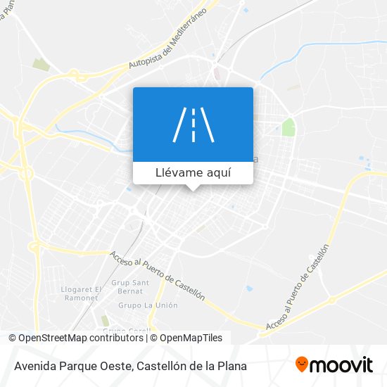 Mapa Avenida Parque Oeste