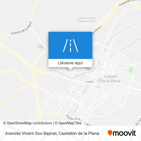 Mapa Avenida Vicent Sos Baynat