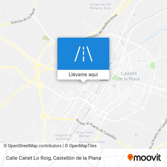 Mapa Calle Canet Lo Roig