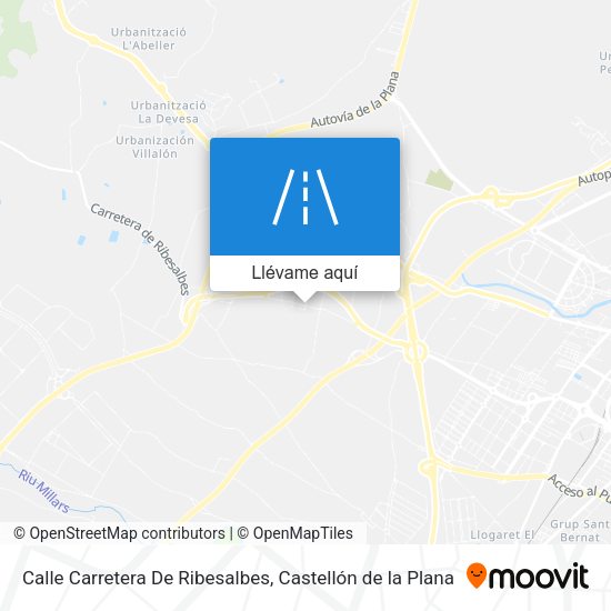 Mapa Calle Carretera De Ribesalbes