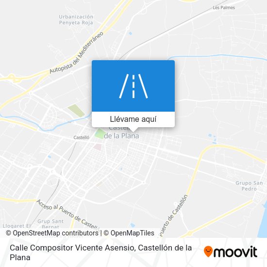 Mapa Calle Compositor Vicente Asensio