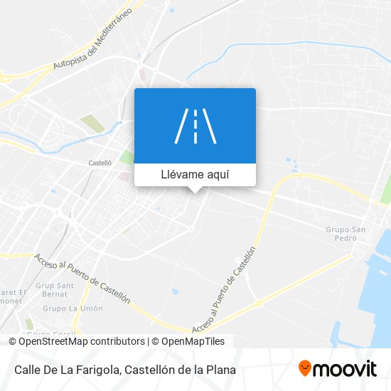 Mapa Calle De La Farigola
