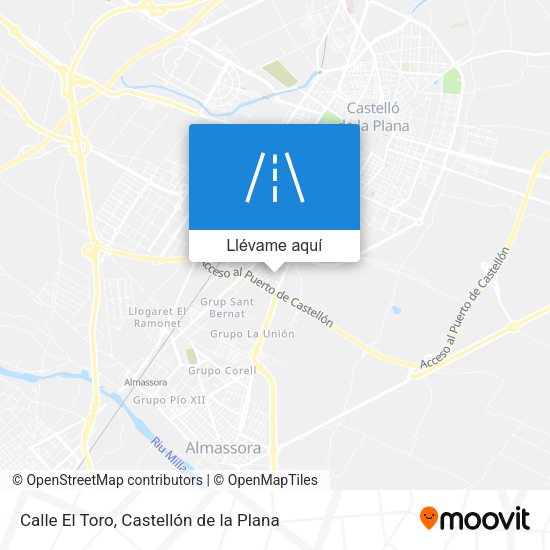 Mapa Calle El Toro