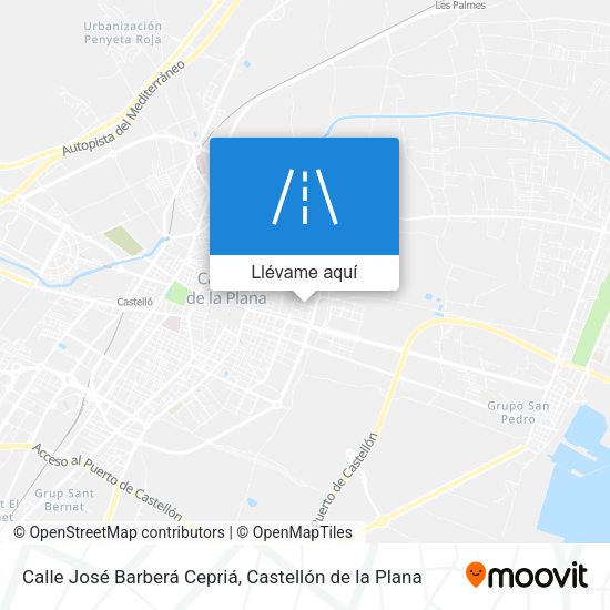 Mapa Calle José Barberá Cepriá