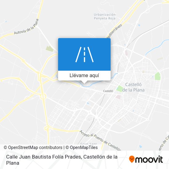 Mapa Calle Juan Bautista Folía Prades