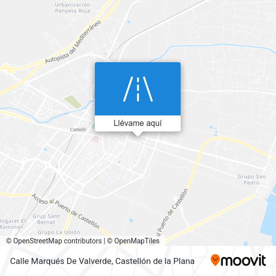 Mapa Calle Marqués De Valverde
