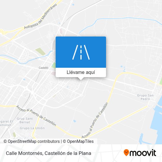 Mapa Calle Montornés